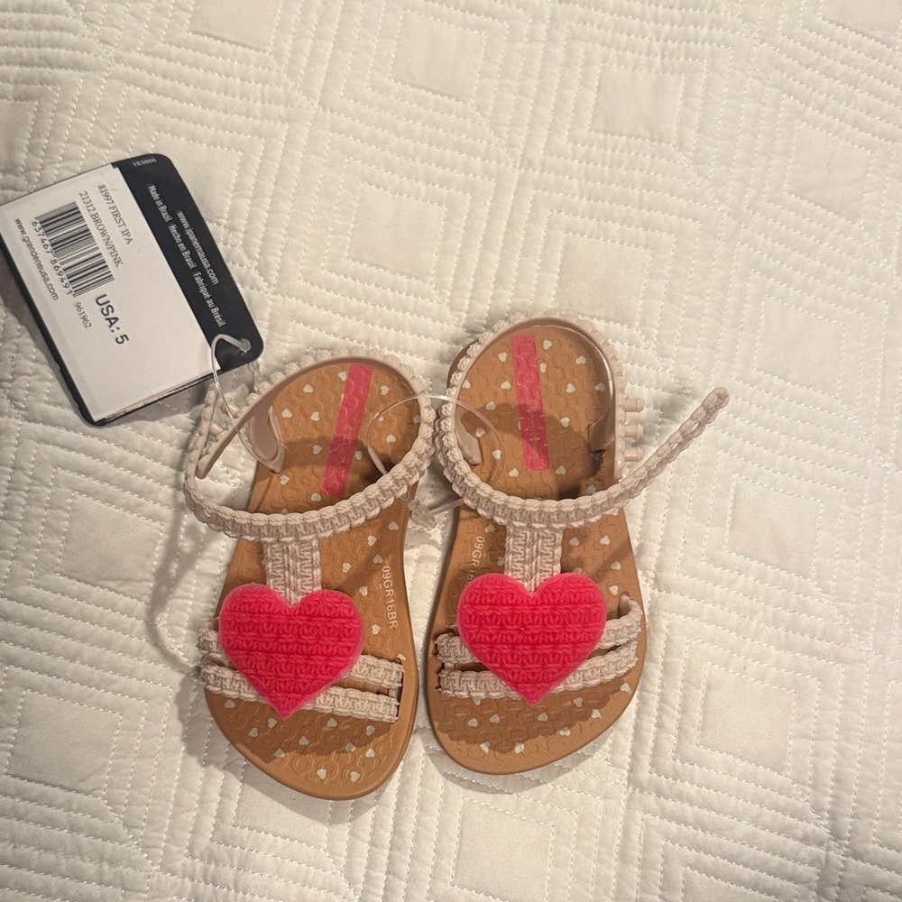 Ipanema Kids Sandals - Pink and Tan